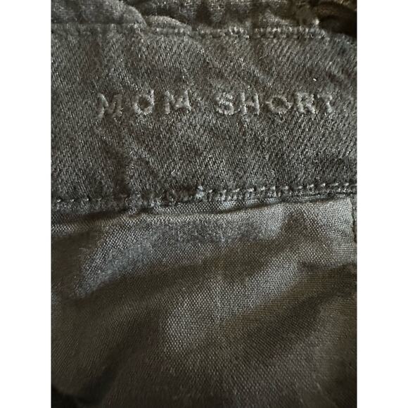 American Eagle Paper Bag Mom Shorts Washed Black with Waist Tie - Picture 5 of 5